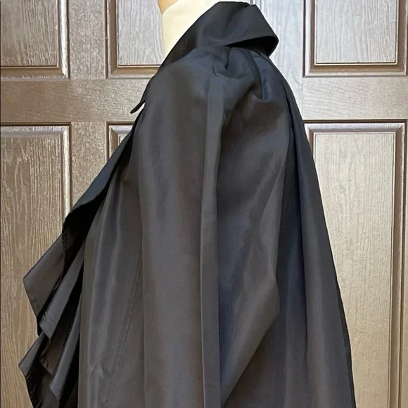 Ralph Lauren black silk taffeta coat - Picture 6 of 9